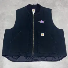 Carhartt Duck Vest 2XL Black USA古着のサムネイル