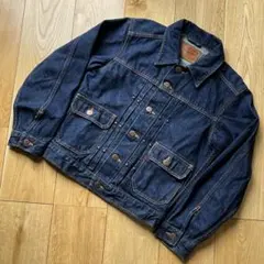 70s　80s　BIG JOHN　2nd デニムジャケット　濃紺 SCOVILL