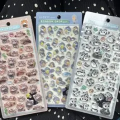 正規品 レッサーパンダ ハシビロコウ アルパカ ボンボンドロップシール