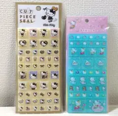 正規品　タイルシール　キティ　日焼けキティ　ユニコーン　ヒョウ柄　2枚　セット