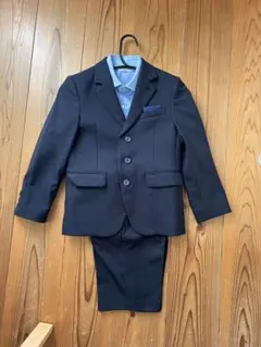 CHOPIN 120センチ　ネイビー ストライプ フォーマルスーツ