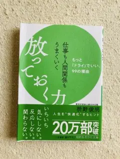 仕事も人間関係もうまくいく 放っておく力 枡野俊明（中古本）