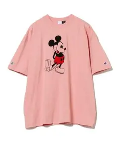 Champion × BEAMS BOY / ミッキーマウス / Tシャツ　L