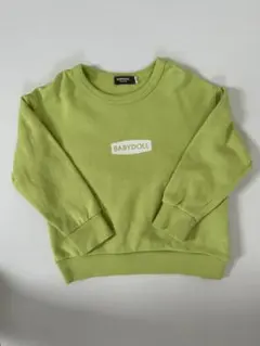 BABYDOLL ライムグリーン トレーナー 100
