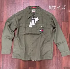 新品 Tommy Jeans スプリングドビー コーチシャツ M