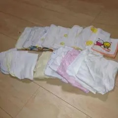 新生児 半袖肌着 ガーゼ 汗取りガーゼ セット