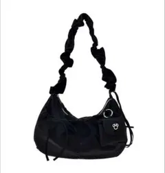 ディズニー ストア ショルダーバッグ ミニー ギャザー リボン ポーチ付き 黒