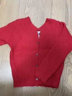 チャオパニックティピー　リブカーデ　赤　150㎝　140㎝