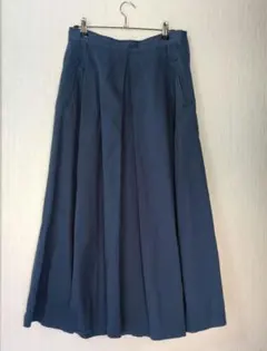 niko and...インディコブルー デニムフレアスカート プリーツ入り　L