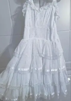 m*i様 BABY,♡オフ白ハートレースJSK♡難あり - メルカリ