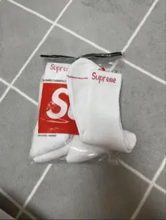 supreme hanes ソックス　靴下　白1足　新品未使用