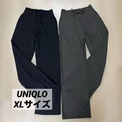 ウォッシャブルニットリブパンツ 2枚セット　XL