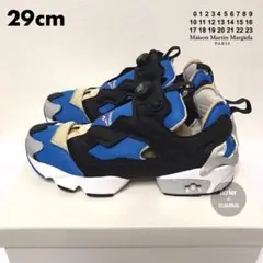 新品【29cm】メゾンマルジェラ リーボック コラボ ポンプフューリー ブルー