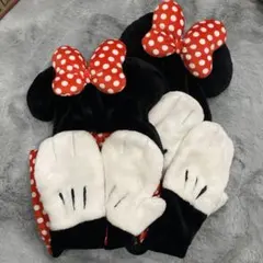 ディズニー ミニー ファンキャップ マフラー 2個セット