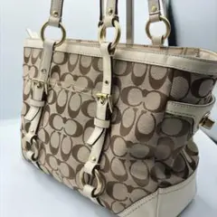 美品】COACH 10384 Y2K Turnlock Tote bag - メルカリ