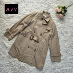 a.v.v.新品タグ付き✨ベージュ トレンチコートベルト付 お出かけ&通勤◎梅雨のサムネイル