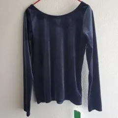 selectmocaバレエネックベロアトップス