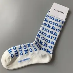 marimekko ロゴプリント ソックス