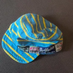 RealMotion 青と黄色のストライプキャップ サイズ46