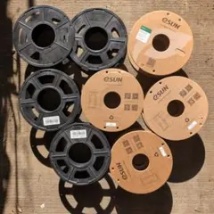 3Dプリンタ 使用済みフィラメント スプール 8個