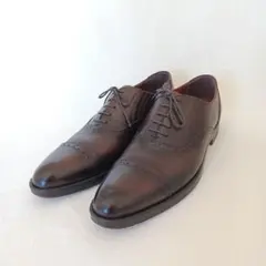 タケオキクチ ストレートチップ ブラウン 27.5cm
