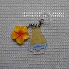 ケアベア　目印チャーム　ケアベアチャーム　アンブレラマーカー　オレンジ