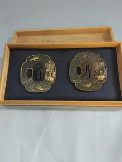 片目貫き　日本刀装具　たばこ入れや財布にも 片目貫き 日本刀装具 たばこ入れや財布にも - メルカリ