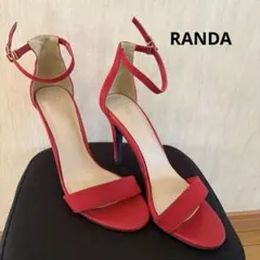 【RANDA】プラダを着た悪魔風　赤色サンダルハイヒールパンプスLサイズのサムネイル