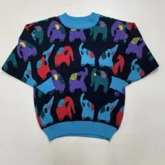◇FICCE UOMO(フィッチェ) 熱帯魚モチーフのハンドニット/美品