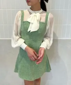 eimy istoire クラシックツイードミニワンピース