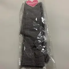 Mezzo Piano グレー リボン付きオーバーニーソックス20〜22cm靴下