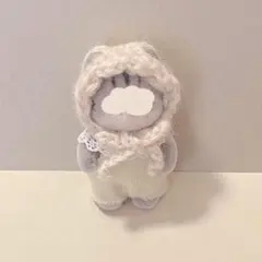 (耳穴あり)『大好評　もこもこボンネット』くま　ねこ　うさぎ