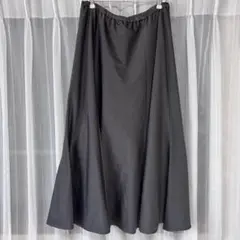 THE SHOP TK フレアセミマーメイドスカート　グレー