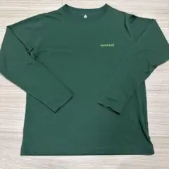 mont-bell 長袖カットソー 140 ダークグリーン
