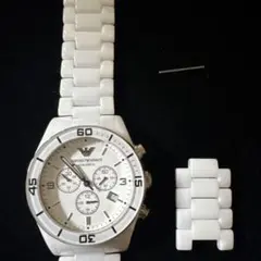 ARMANI AR1424 セラミック腕時計ベルトのみジャンク