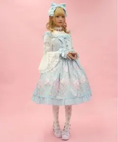 シャルミエール ブリリアントローズジャンパースカート サックス シャルミエール ブリリアントローズジャンパースカート サックス
