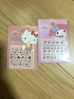 ハローキティ＆マイメロディ ネイルステッカー 2パック