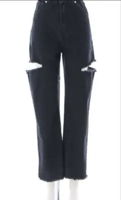 ハイウエスト ブラック デニム