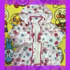 １２０ｃｍ♡花柄♡フード付きジャケット♡ウインドブレーカー♡女の子♡