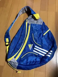 adidas ショルダーバッグ 青/黄色 児童用