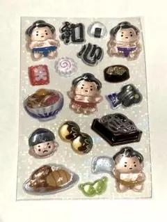 【正規品】ボンボンドロップシールおすそ分け（お相撲さん&日本食）② #514