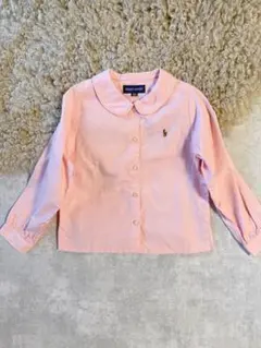 ラルフローレン　キッズピンク 長袖シャツブラウス100入学式　卒園式　フォーマル