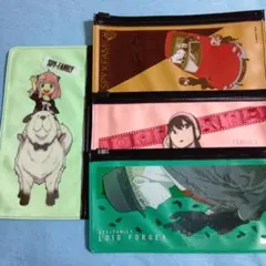 スパイファミリー　フルカラーポーチ　４種セット　ＳＰＹ☓ＦＡＭＩＬＹ