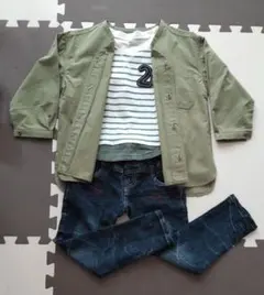 【新品】ハウディードゥーディーズ カーキ シャツ アウター １１０cm