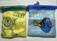 【新品未使用】ピクサーミニ巾着　マイク　ドリー