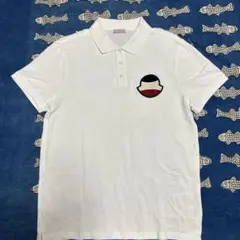 MONCLER ポロシャツ ホワイト ワッペン　Ｍ　国内正規品のサムネイル
