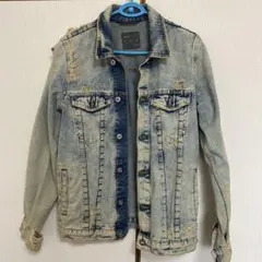 ZARA MAN ダメージ加工デニムジャケット M