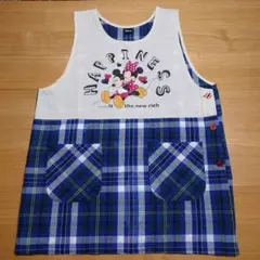 Disneyディズニーミッキーミニーチェック柄エプロン保育士幼稚園教諭介護士学生
