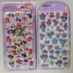 【正規品】パワーパフガールズ　プチドロップシール　コットンパフィシール