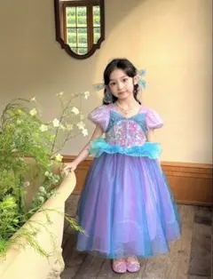 子供用ドレス　アリエル風ドレス　プリンセスドレスのサムネイル